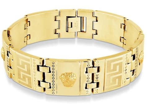 bracciale versace uomo medusa|versace medusa bracelet men's.